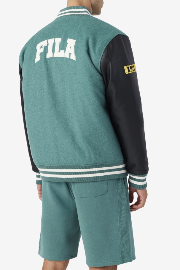 Jaqueta Josh Varsity Fila Azul Spruce/preto