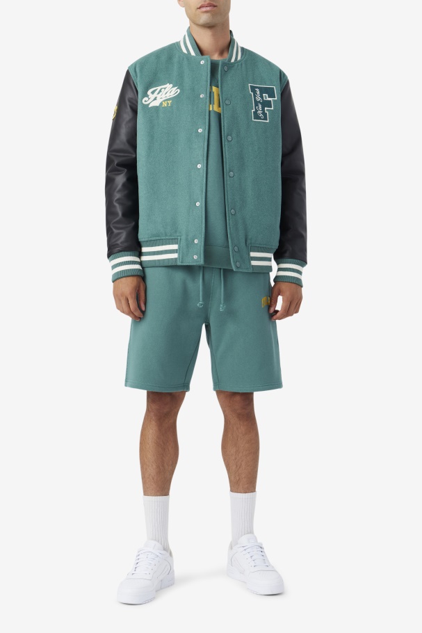 Jaqueta Josh Varsity Fila Azul Spruce/preto