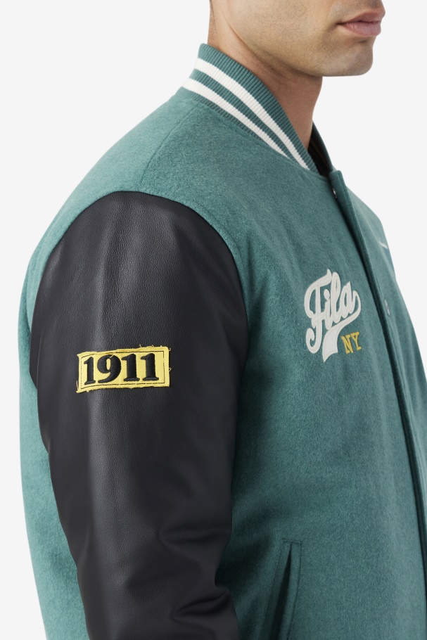 Jaqueta Josh Varsity Fila Azul Spruce/preto