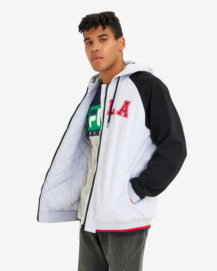 Jaqueta Luis Masculina Fila Cinza Claro Marle