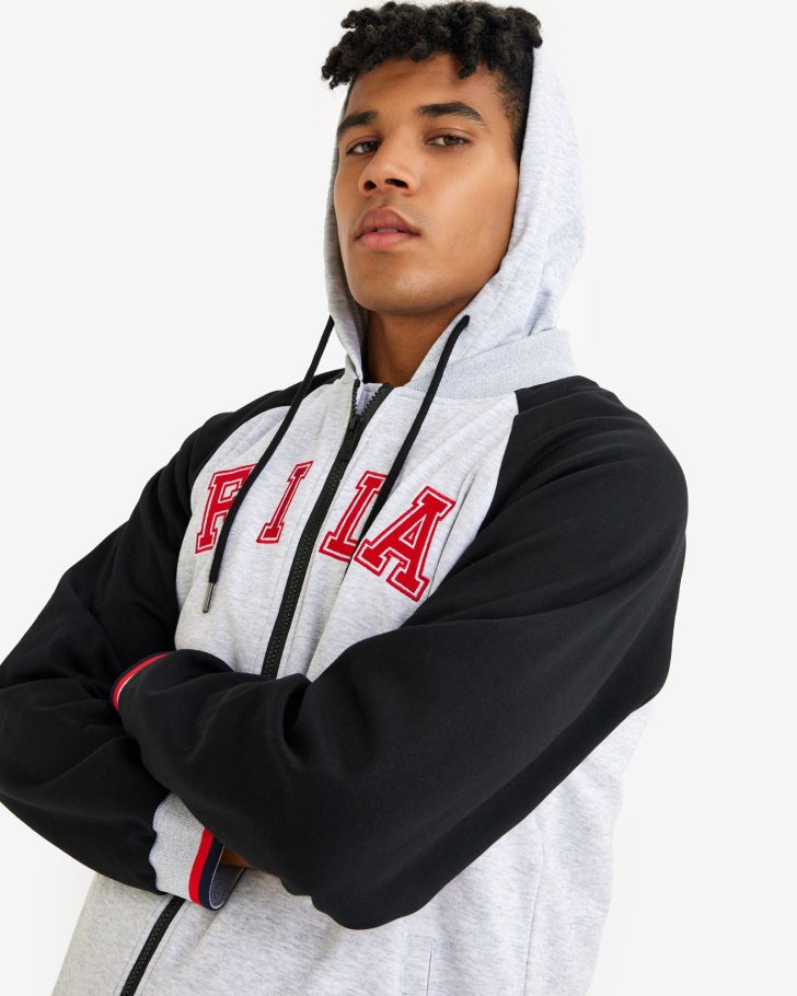 Jaqueta Luis Masculina Fila Cinza Claro Marle