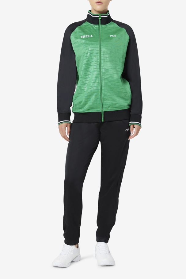 Jaqueta Nigéria Fila Jelly Bean/preto/branco