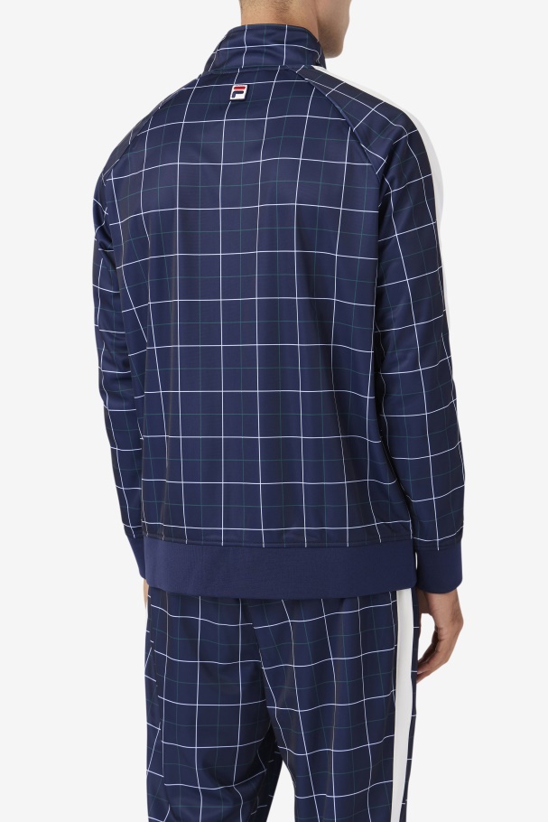 Jaqueta Oshan Faixa Navy/gardenia/june Bug