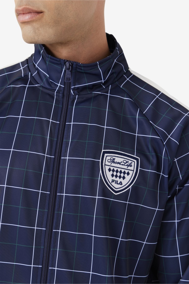 Jaqueta Oshan Faixa Navy/gardenia/june Bug