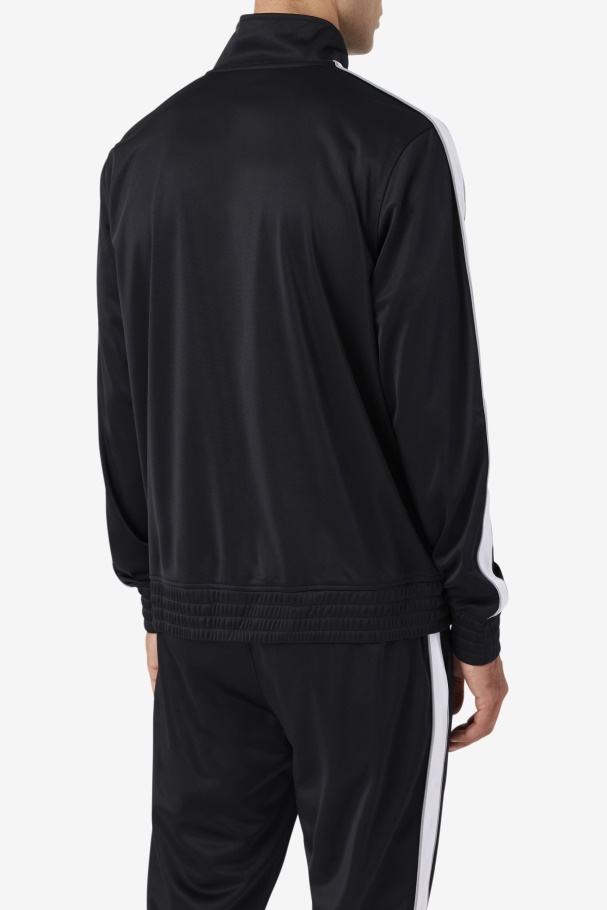 Jaqueta Preta/branca/monument Runi Track Fila