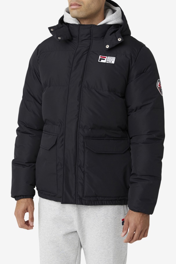 Jaqueta Puffer Otler Fila Preta