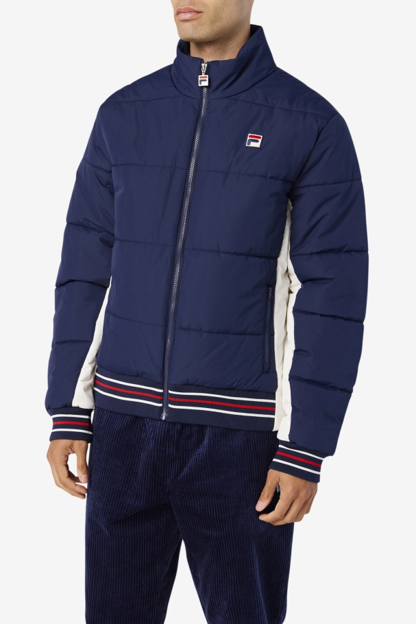 Jaqueta Puffer Watson Fila Peacoat/gardenia