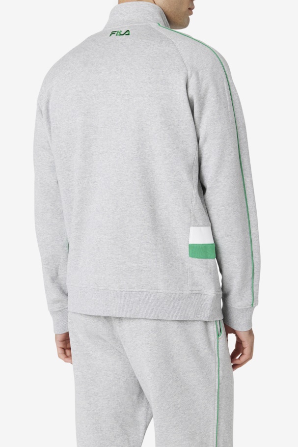 Jaqueta Sutton Cinza Claro/jelly Bean/branco Fila