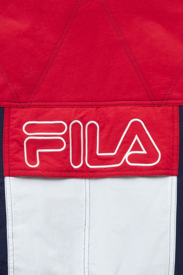 Jaquetão Parka Pavão/vermelho/branco Fila Golia