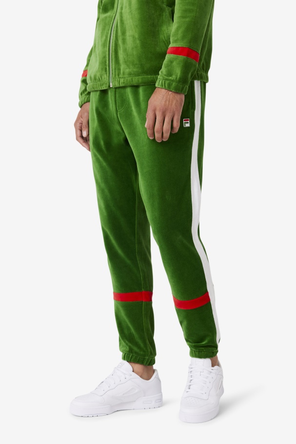 Jardim Formal/branco/vermelho Ravid Calça De Veludo Fila