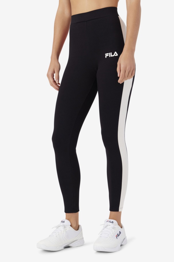 Legging Fila Mercê Preto/gardenia/vermelho