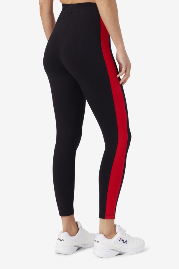 Legging Fila Mercê Preto/gardenia/vermelho