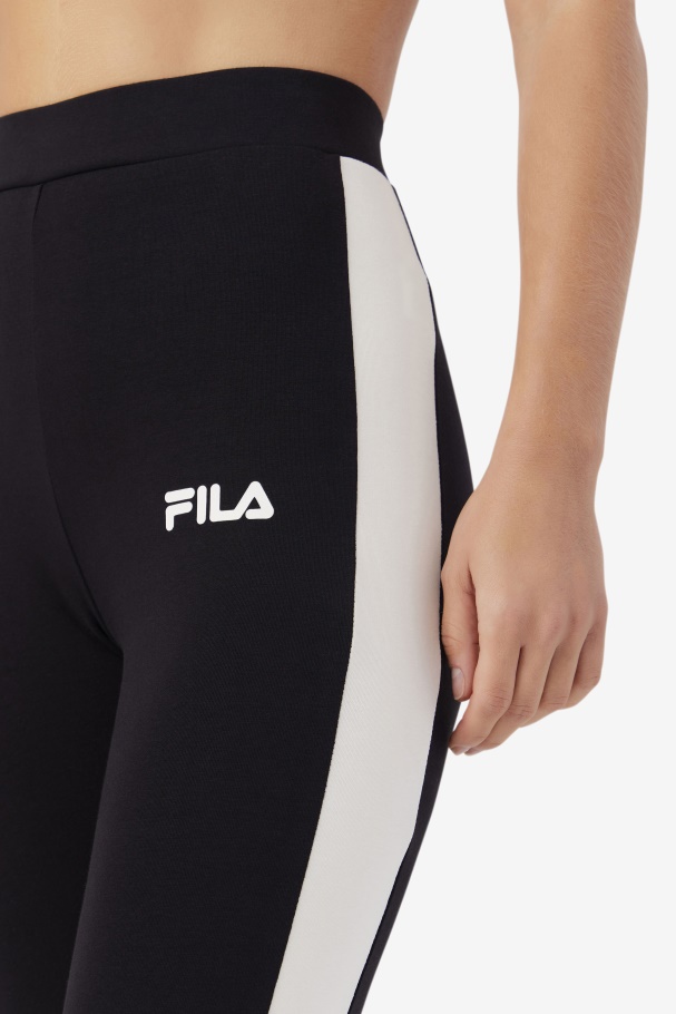Legging Fila Mercê Preto/gardenia/vermelho