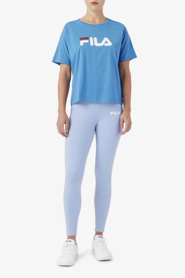 Legging Mercê Fila Azul/branco/azul