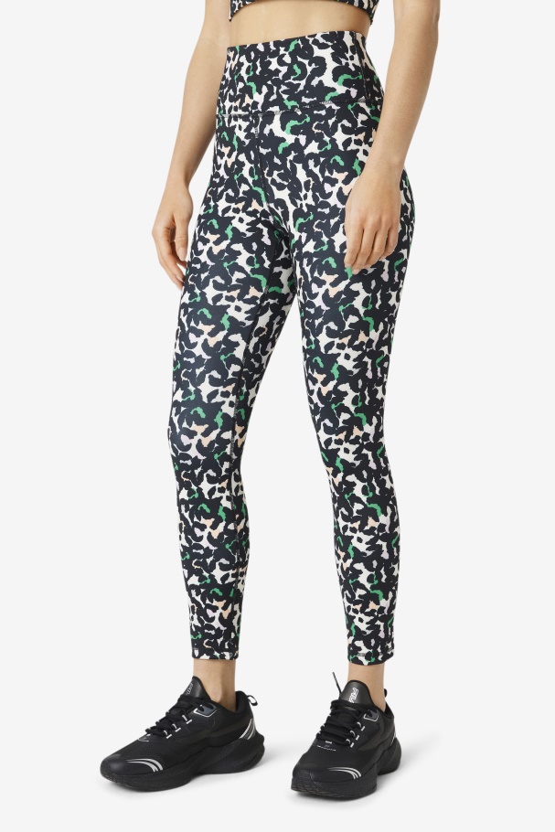Legging Preta Animal Fila Forza Elegante 7/8