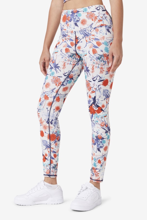 Legging Reversível Fila Lucille Azul Marinho