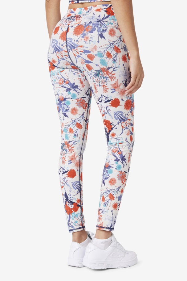 Legging Reversível Fila Lucille Azul Marinho