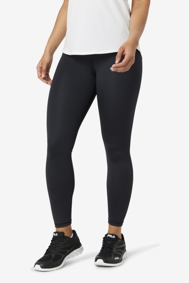 Leggings Elegantes E Resistentes 7/8 Fila Preto