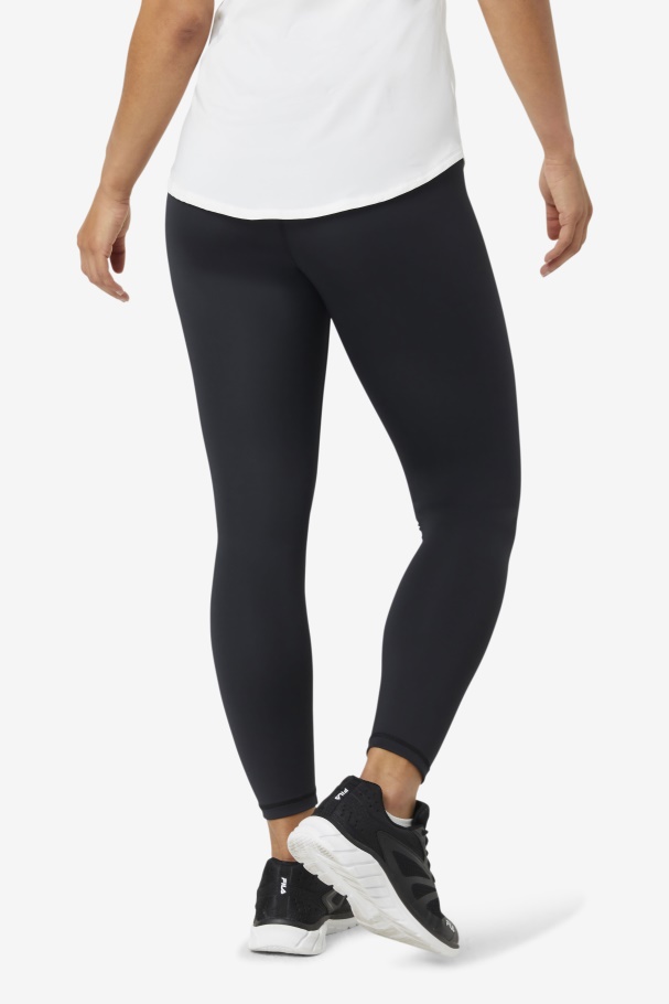 Leggings Elegantes E Resistentes 7/8 Fila Preto
