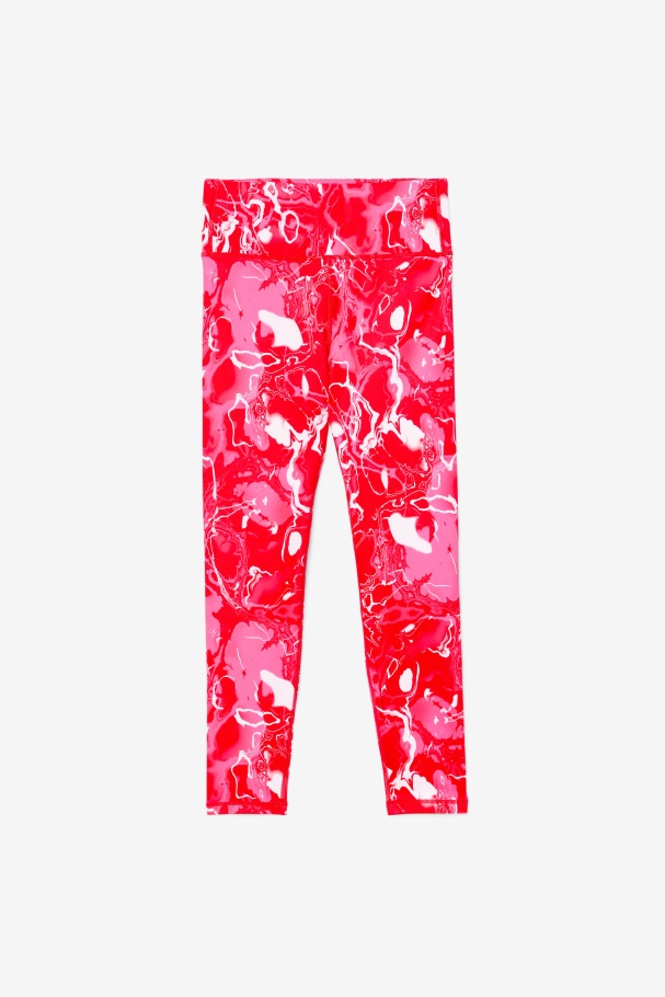 Leggings Elegantes Fila Forza 7/8 Mármore Rosa