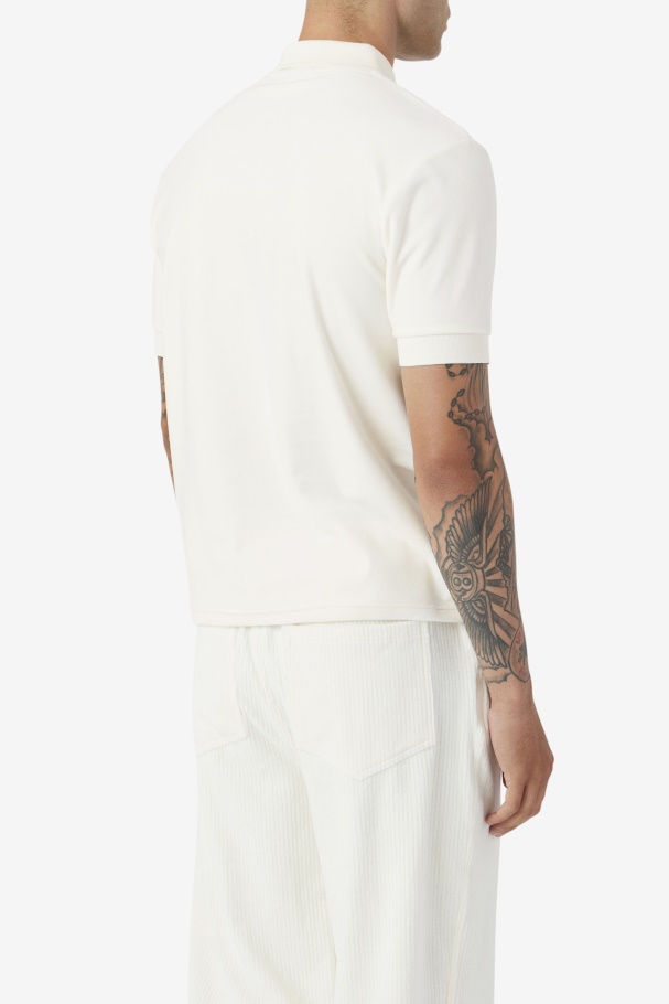 Linha De Garça Polo De Veludo Devon