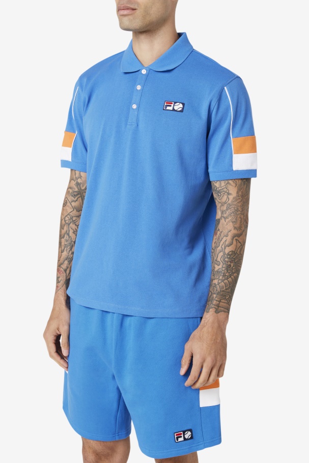 Linha Pólo Cauda Coral Forte Azul/branco/rosa