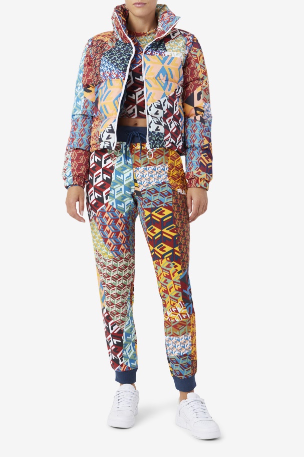 Manga Snapoff Marina Puffer Fila Oceano/amarelo/branco