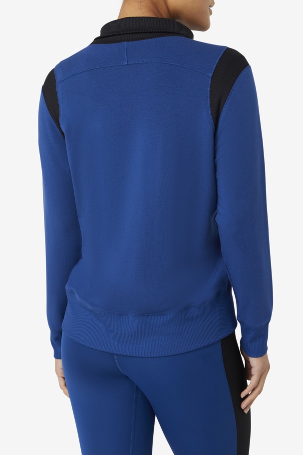 Marinho Peônia Fila Fi-lux Meio Zíper