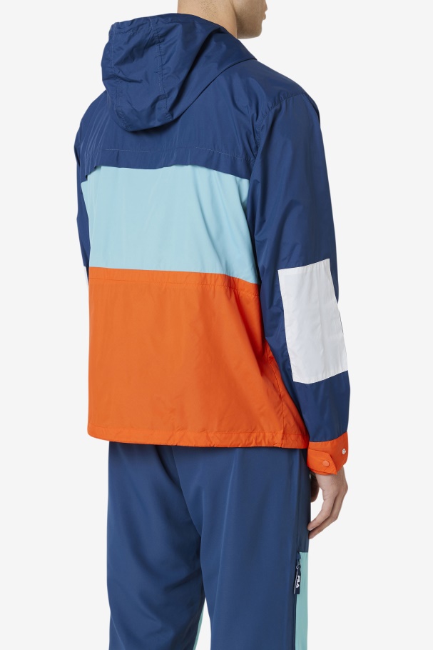 Marinho/bayou/tomate Cereja Tharu Jaqueta Corta-vento Fila