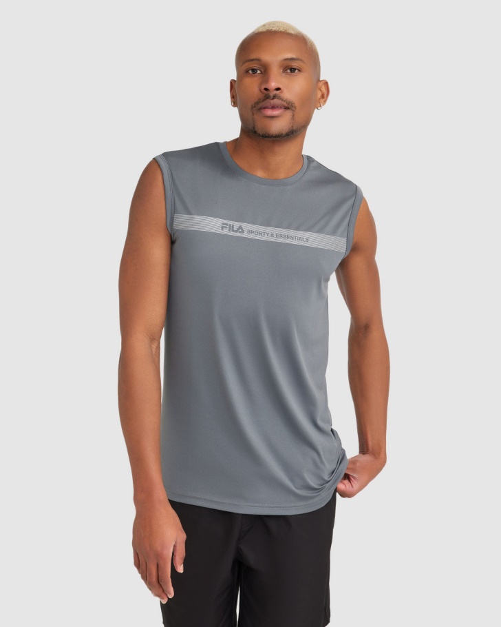 Masculino Caleb Qdry Tank Fila De Sementes De Papoula