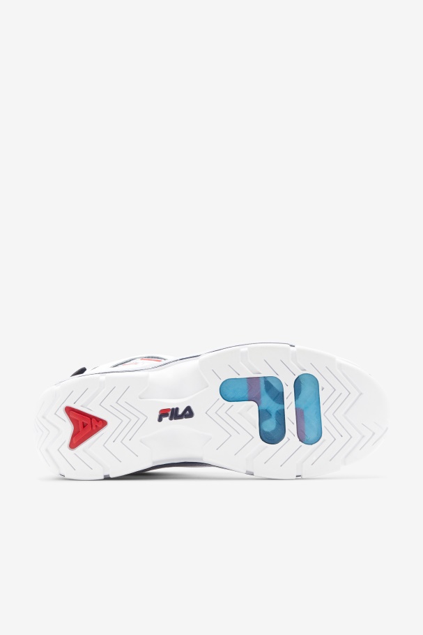 Masculino Grant Hill 2 25º Aniversário Edição Fila Branco/marinho/vermelho