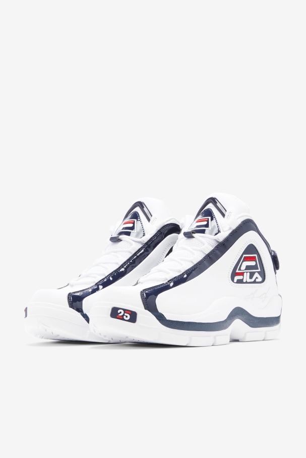 Masculino Grant Hill 2 25º Aniversário Edição Fila Branco/marinho/vermelho