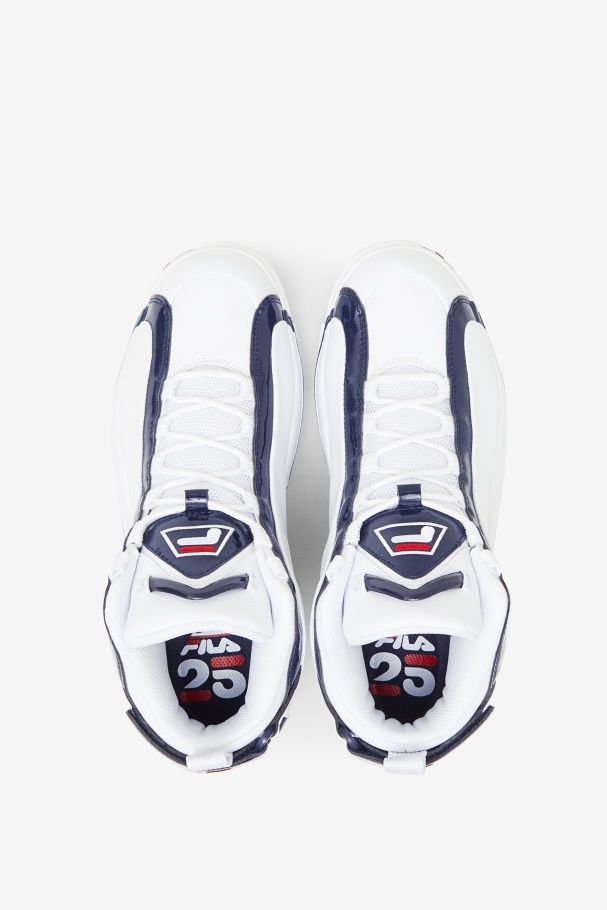 Masculino Grant Hill 2 25º Aniversário Edição Fila Branco/marinho/vermelho