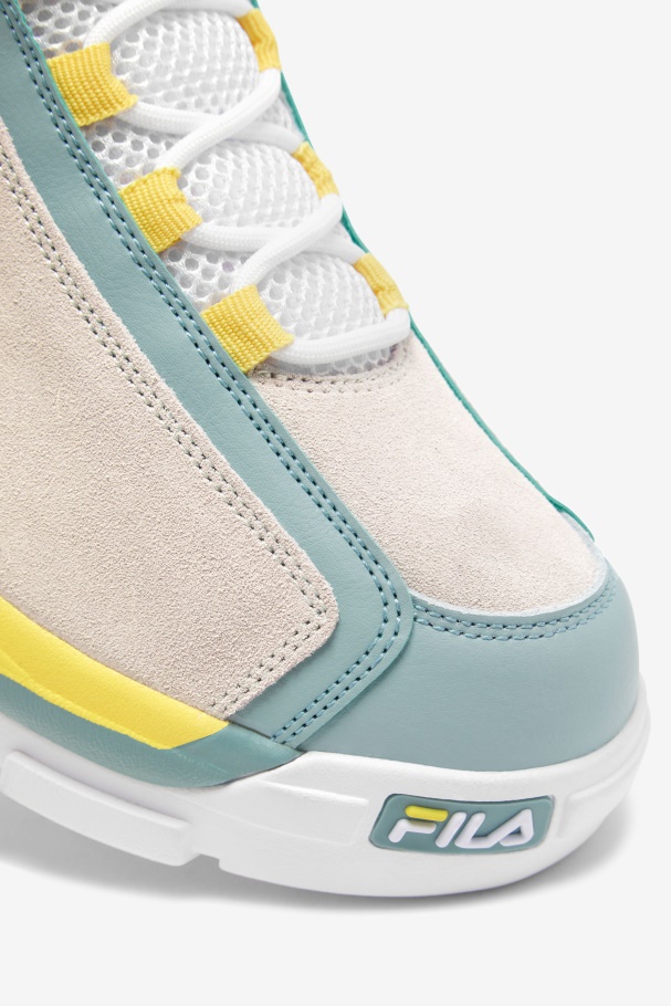 Masculino Grant Hill 2 Branco/garça/cinza Mist Fila
