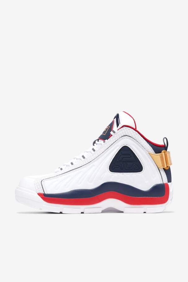 Masculino Grant Hill 2 Game Break Branco/blues/vermelho Fila