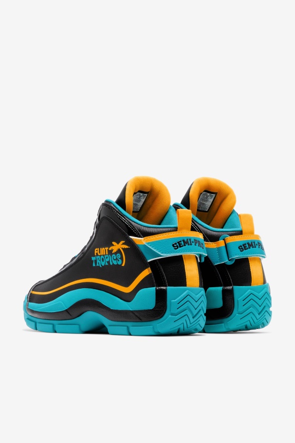 Masculino Grant Hill 2 X Semi-pro Fila Preto/teal/zinnia
