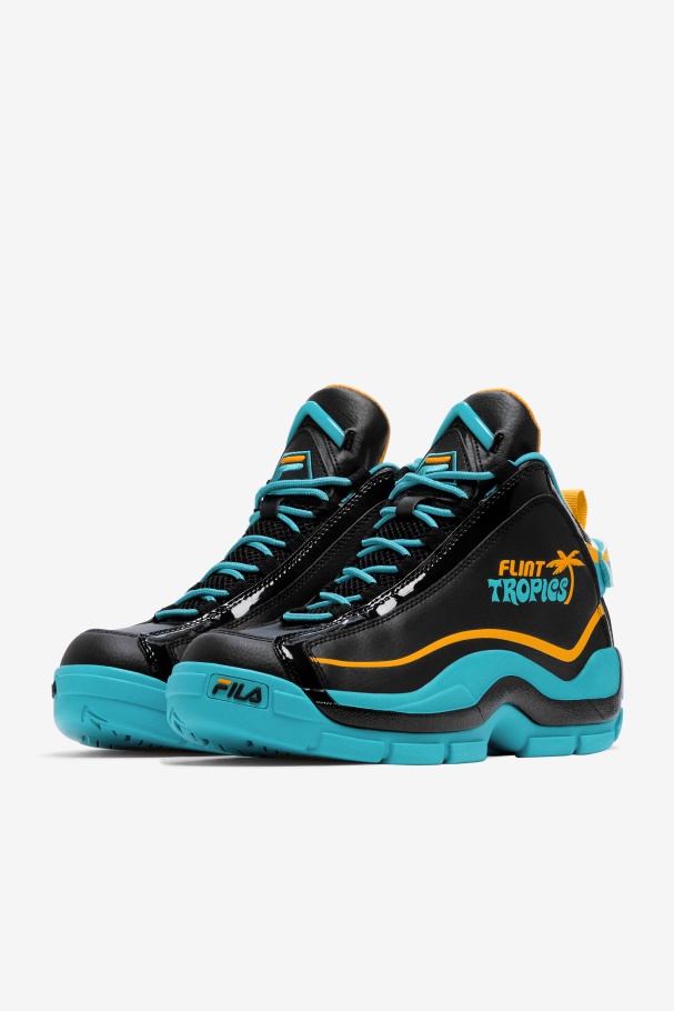 Masculino Grant Hill 2 X Semi-pro Fila Preto/teal/zinnia