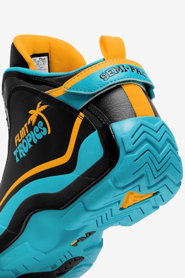 Masculino Grant Hill 2 X Semi-pro Fila Preto/teal/zinnia