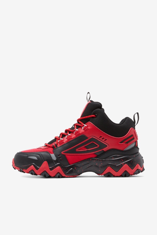 Masculino Oakmont Tr Mid Fila Vermelho/preto/prata Metalizado