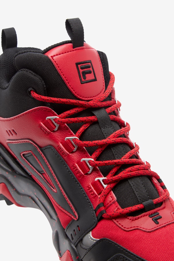 Masculino Oakmont Tr Mid Fila Vermelho/preto/prata Metalizado
