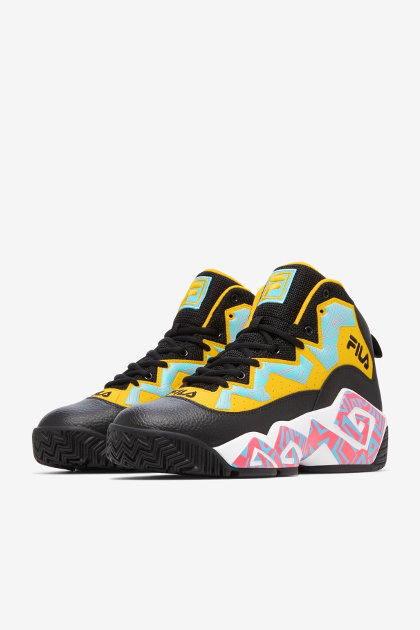 Mb Fila Masculino Preto/limão/anchova