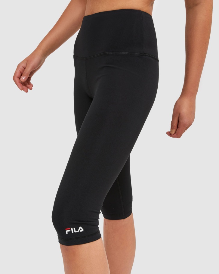 Meia Calça Capri Feminina Clássica Fila Preta