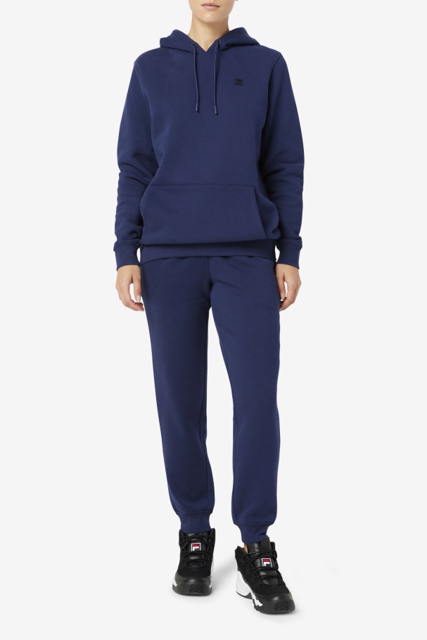 Moletom Azul Marinho Com Capuz Fila Lylah