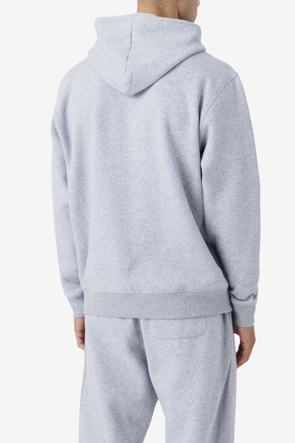 Moletom Cinza Claro Marl/azul Abeto Fila Brook