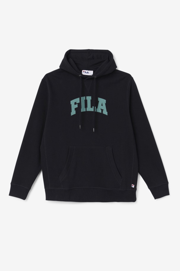 Moletom Com Capuz Brook Fila Preto/azul Spruce