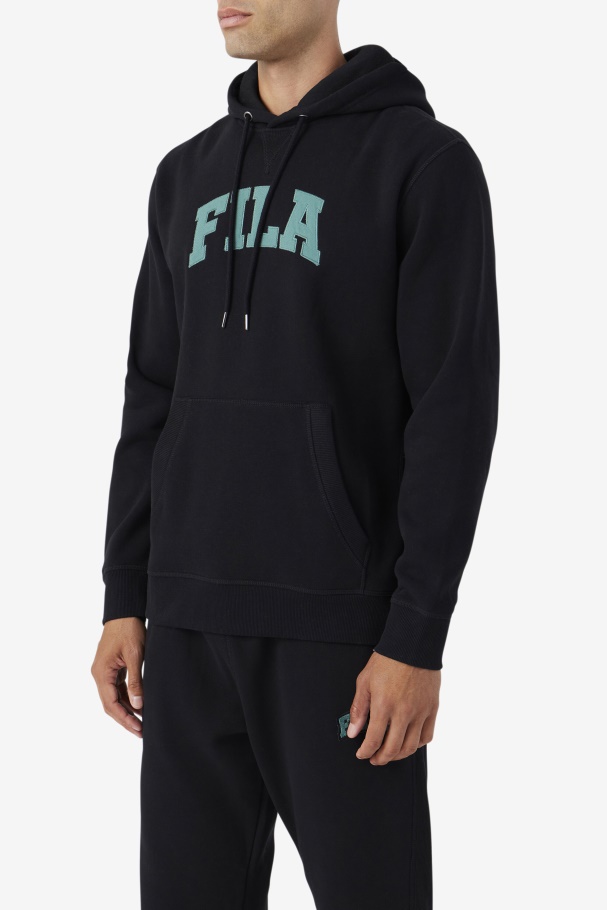 Moletom Com Capuz Brook Fila Preto/azul Spruce