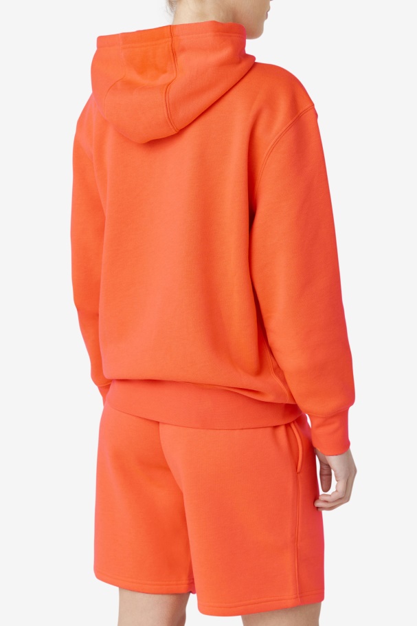 Moletom Com Capuz De Algot De Coral Ardente