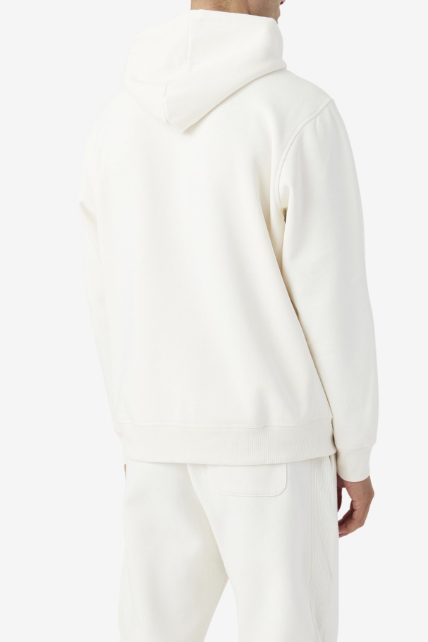 Moletom Com Capuz Fila Brook Gardênia/vermelho Ardente