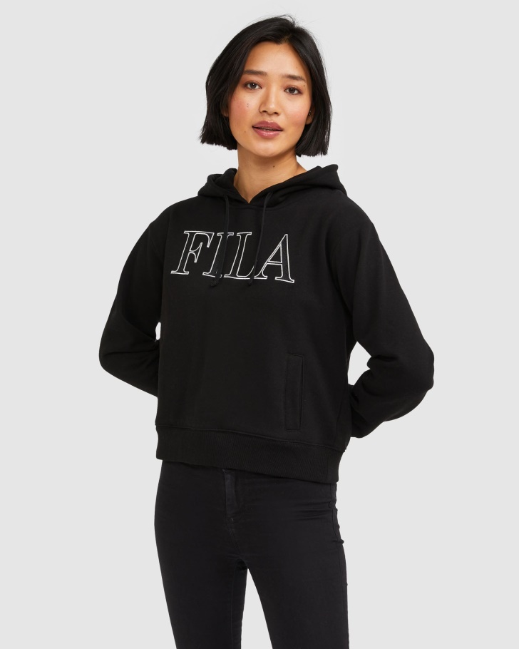 Moletom Com Capuz Isidora Fila Feminino Preto