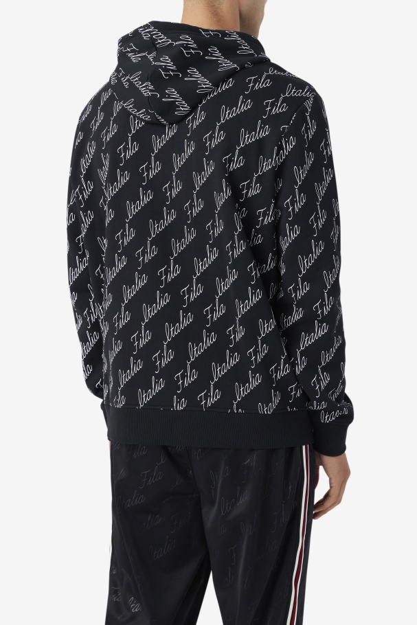 Moletom Com Capuz Preto/gardênia Nim Fila